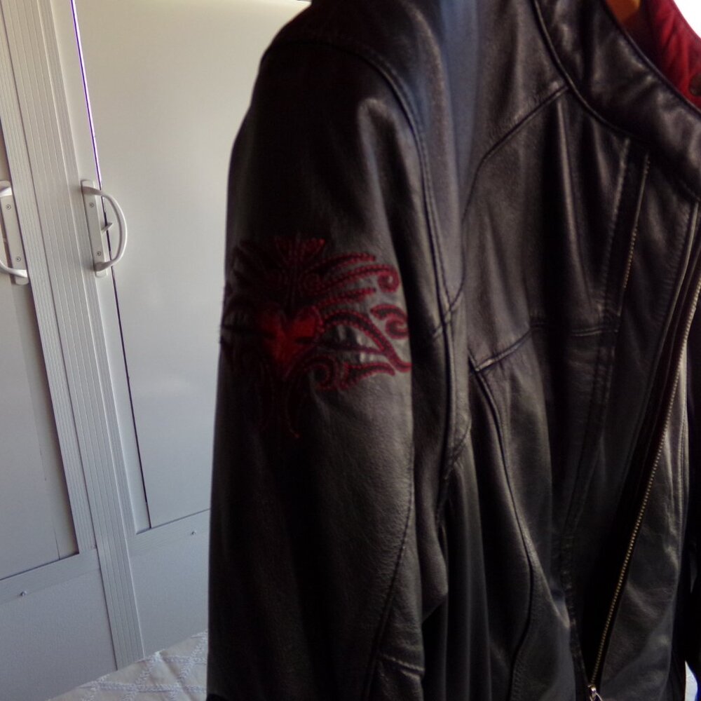 Harley Davidson Women's Leather Jacket Large - Picture 5 of 16